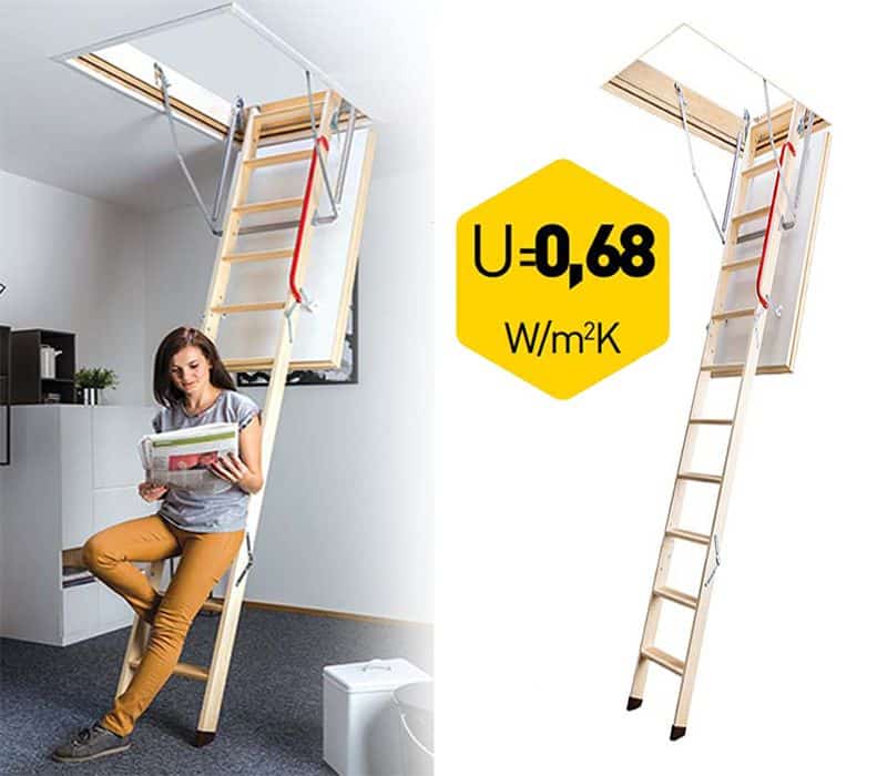 Scara pod FAKRO LTK Energy termoizolata
