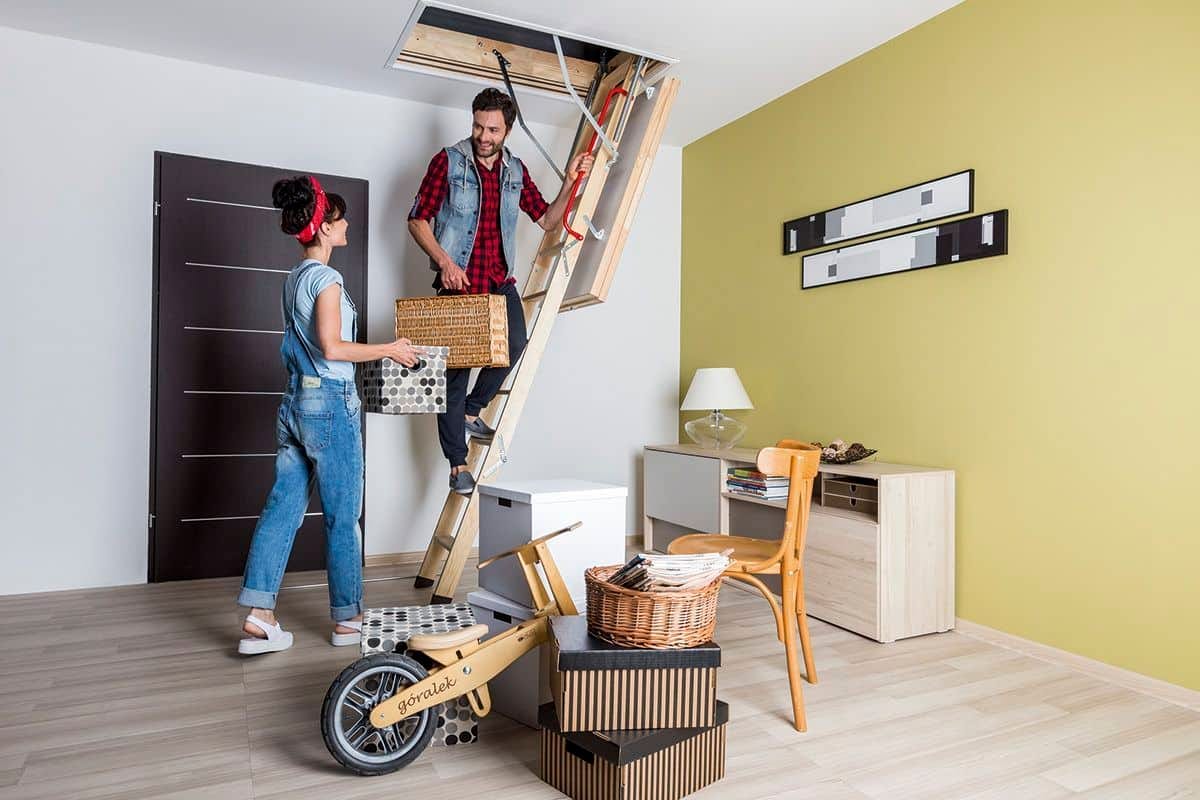 Scară pod casă pasivă FAKRO LWT Passive House U=0,51 | TotalRoof.ro