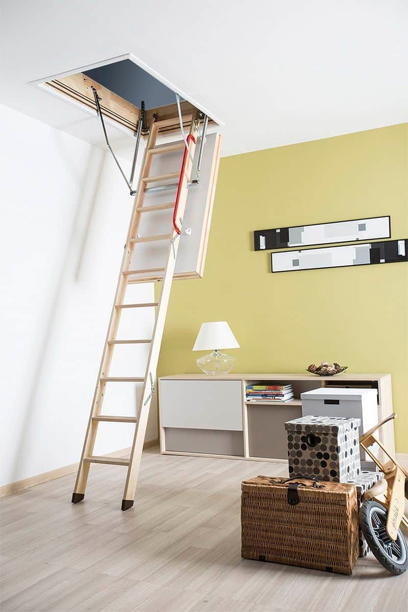 Scară pod casă pasivă FAKRO LWT Passive House U=0,51 | TotalRoof.ro