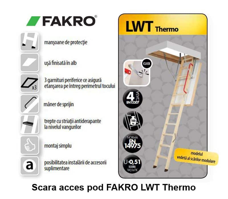 Scara pod FAKRO LWT Thermo Super-Termoizolata